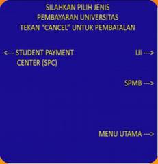 9. Pilih Student Payment Centre SPC