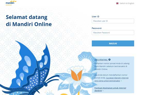 Cara Bayar UKT Unmul Lewat Internet Banking Mandiri