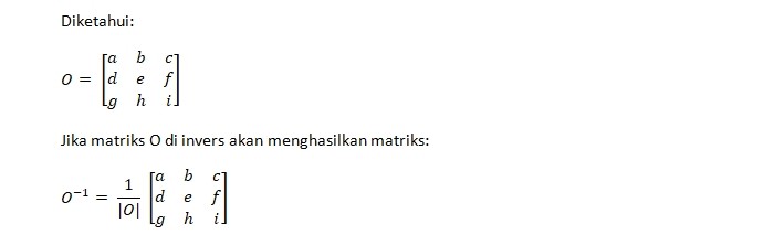 Proses Pengerjaan Inverse Matriks