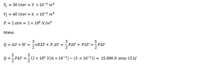 Jawaban Contoh Soal Termodinamika SMA 2