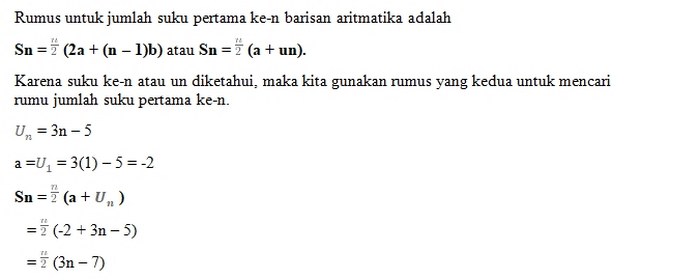 Soal cerita deret aritmatika