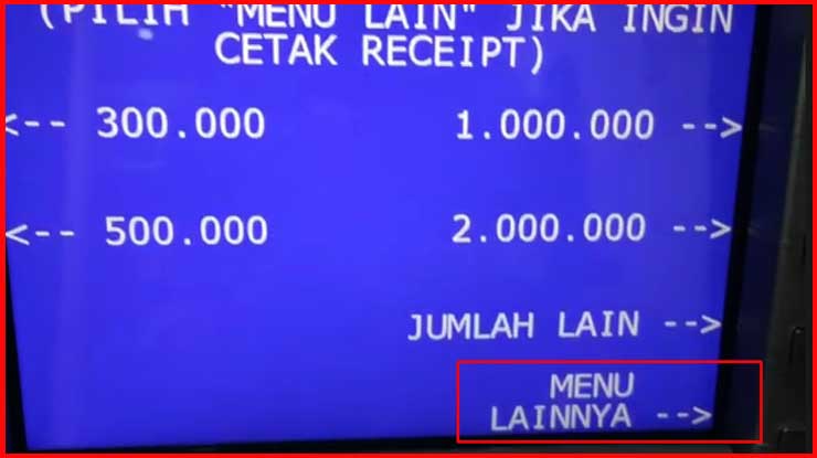 3.Pilih Menu Lainnya