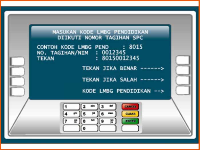 8. Masukkan Kode Bayar UKT UNY ATM Bank BNI