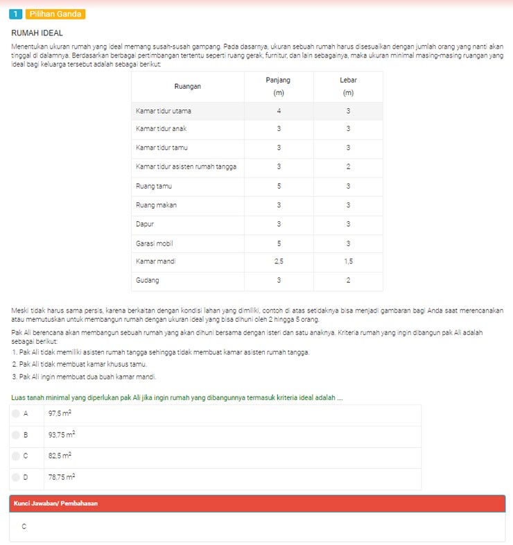 Contoh Soal AKM Kelas 8 Numerasi Bilangan