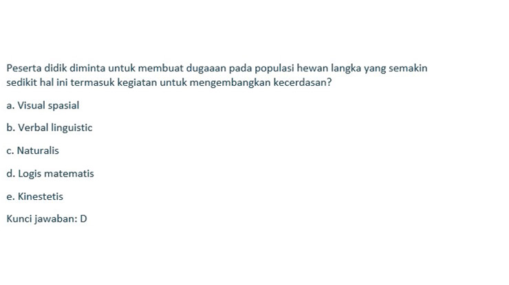 Contoh Soal PPPK Guru 2