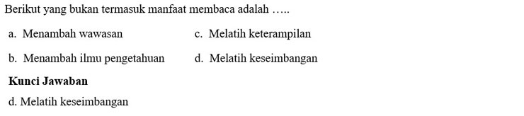 Contoh Soal PTS  4