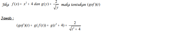 Contoh Soal Fungsi Komposisi dan Invers 3