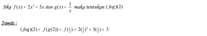 Contoh Soal Fungsi Komposisi dan Invers 4