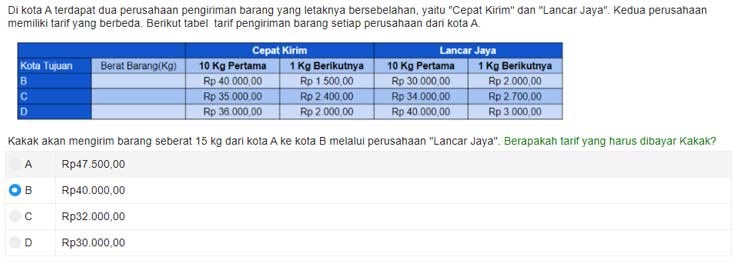 Contoh Soal AKM SD Kelas 5 Aljabar V2