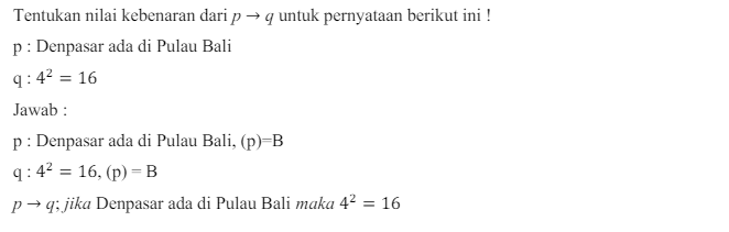 Contoh Soal Logika Matematika SMA 3