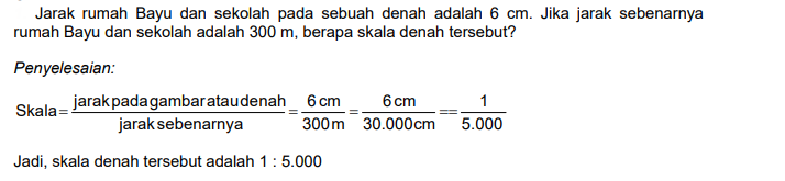 Contoh Soal Skala Kelas 5 1