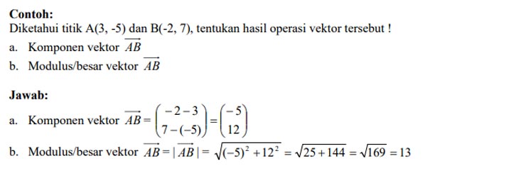 Contoh Soal Vektor Matematika 1