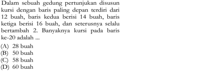 Contoh Soal PAS Kelas 9 Semester 1 Matematika 2