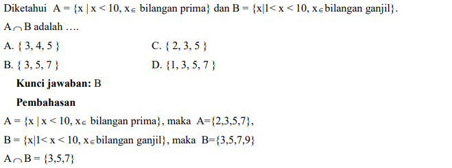 Contoh Soal Matematika Dasar Untuk Perguruan Tinggi 1