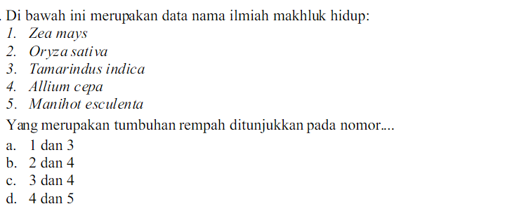 Contoh Soal PAS IPA Kelas 7 Semester 1 (6)