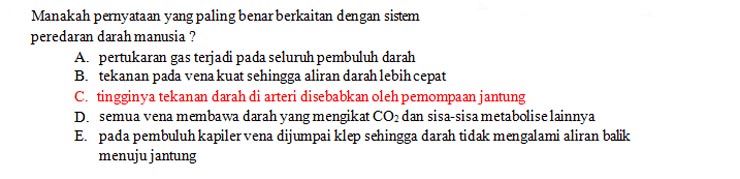 Contoh Soal Ujian Sekolah US Biologi Kelas 12 7