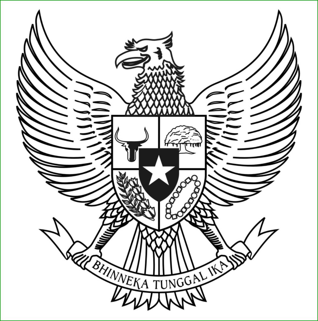 Gambar Mewarnai Garuda Pancasila 06