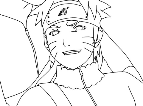 Gambar Mewarnai Kartun Naruto