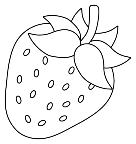 Gambar Mewarnai Strawberry