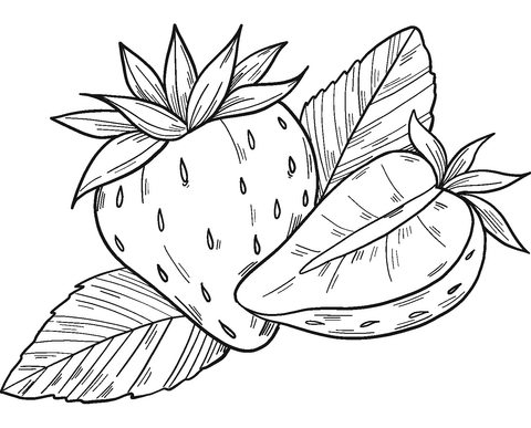 Gambar Strawberry Potong
