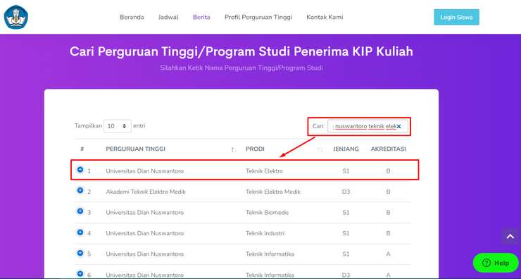 3. Simak Secara Teliti Data KIP Kuliah