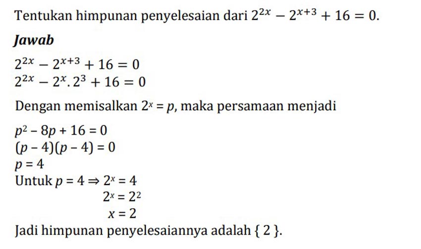 Contoh Soal Eksponen Kelas 10 2