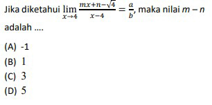 Contoh Soal KSM Matematika Tingkat Nasional