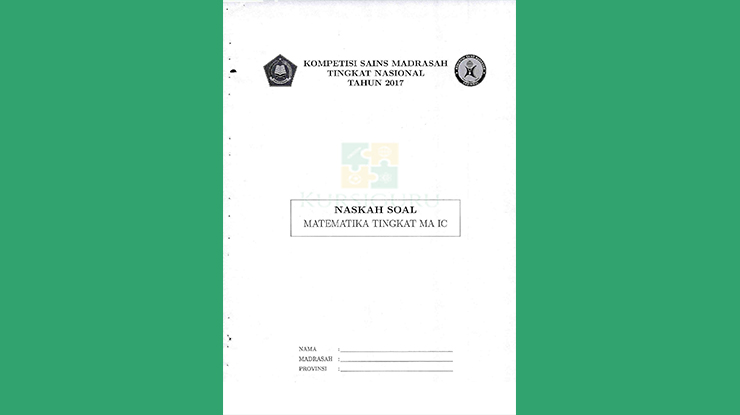 Contoh Soal Matematika MA Tingkat Nasional Terbaru