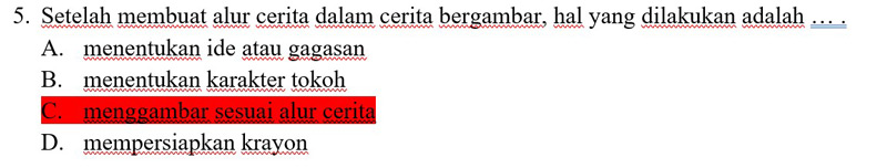 Contoh Soal PAS 10