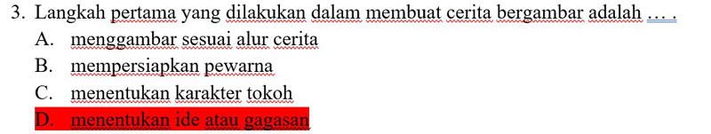 Contoh Soal PAS 8