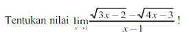 Soal Limit Fungsi Aljabar 3