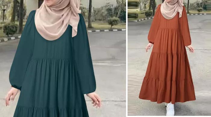 13. Model Baju Long Sleeve Dress