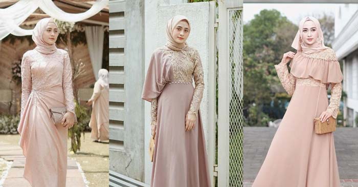 5. Model Baju Gaun Warna Pastel