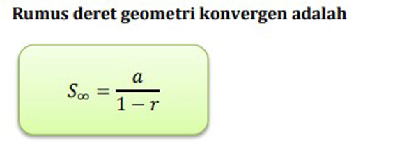 Deret Geometri Tak Hingga