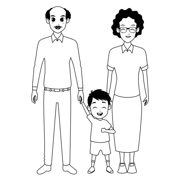 10 Gambar Mewarnai Tema Hari Ayah Anak Paud Tk And Sd