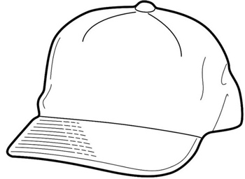 Gambar Mewarnai Topi Baseball Cap