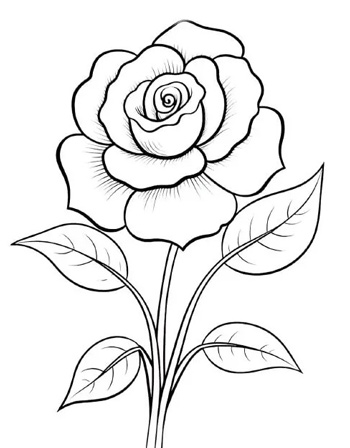 1. Gambar Bunga Mawar